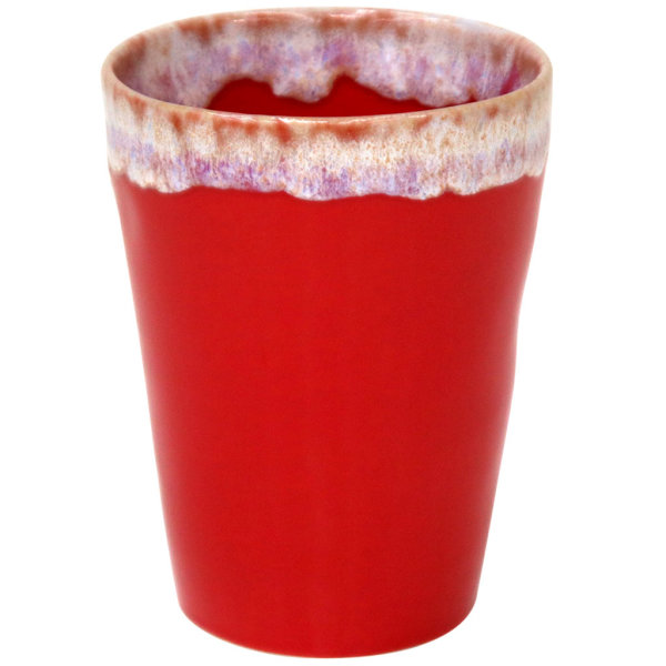 Lungo Latte Becher Tasse, Rot, Costa Nova, Grespresso, 38cl, 9  x 11,5 cm