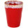 Costa Nova Lungo Latte Becher Grespresso, Rot, 380 ml, Tasse für Latte Macchiato, 9 x 11,5 cm