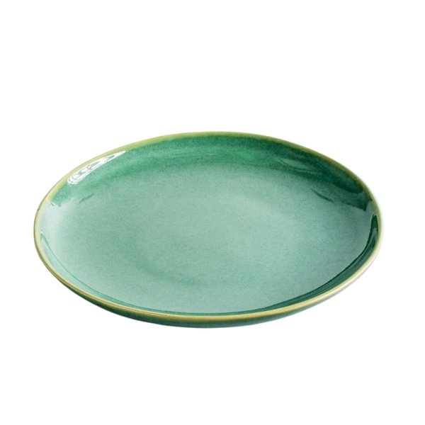 Teller aus Feinsteinzeug, rund, green / grün, small, 17 cm, Mesapiu, 3Color