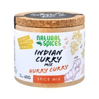 Gew&uuml;rz-Mix f&uuml;r Curry-Gerichte &quot;Hurry Curry&quot;, 60g, Natural Spices, Niederlande