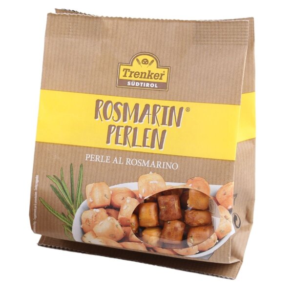Rosmarinperlen, Knabbergebäck mit Rosmarin, 150g, Trenker Südtirol