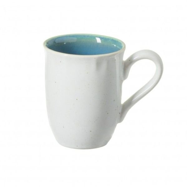 Tasse Becher mit Henkel, Atlantic-Blau / Weiß, Dori, Casafina, 28 cl, 8,3 x 10 cm