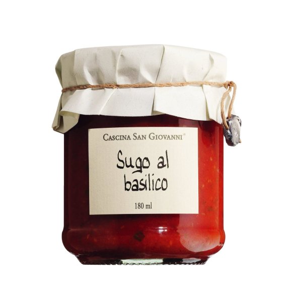 Sugo al Basilico, Tomatensauce mit Basilikum, 180 ml, Cascina San Giovanni, Italien