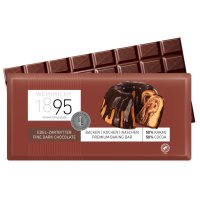 Weinrichs 1895 Edel Zartbitter Backschokolade 50%, 300 g, zum Kochen Backen Naschen, Weinrichs Finest Chocolate Since 1895