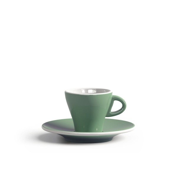 Espresso Tasse mit Untertasse, Gardenia, 65 ml, Grün, Clubhouse, 5,7 x 6,2 cm,