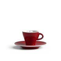 Espresso Tasse mit Untertasse, Gardenia, 65 ml, Rot,...