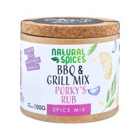 Barbecue und Grill Gewürz-Mix "Porkys Rub", 100g, Natural Spices, Niederlande