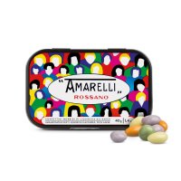 Amarelli Lodola Limited Edition, Bunte Lakritz-Dragees mit Anis, Dose, 40 g, Amarelli Italien