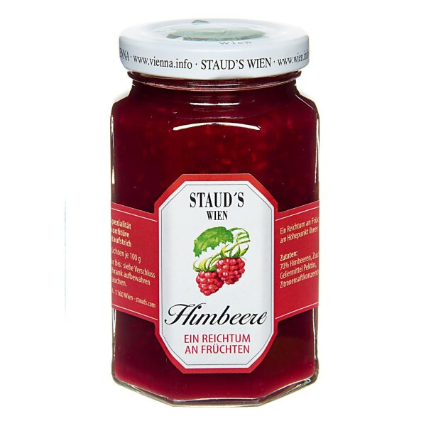 Himbeere Leichtkonfitüre, 250 g, Stauds Wien, Österreich