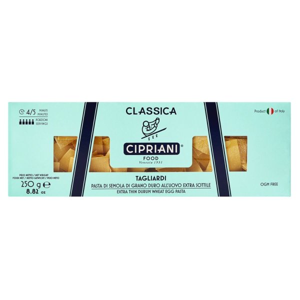 Tagliardi alluovo, Nudelflecken mit Ei, 250 g, Cipriani