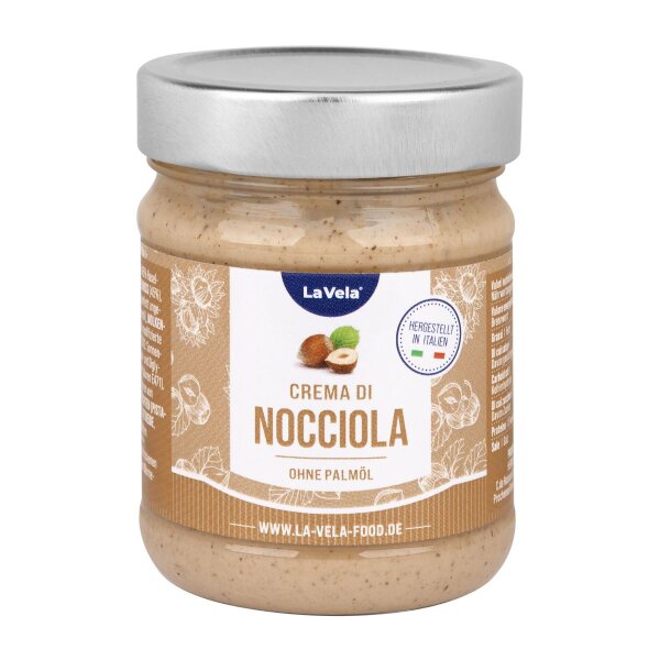 La Vela Crema di Nocciola, Haselnusscreme, ohne Palmöl, 190g