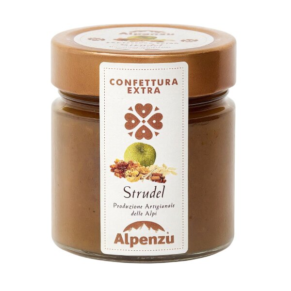 Confetture extra di Strudel, Konfitüre Apfel-Strudel mit Renette-Äpfeln, 270g, Alpenzu