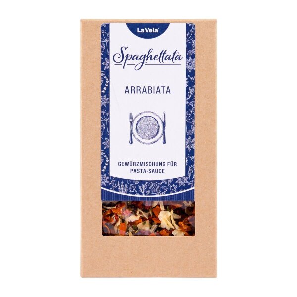 La Vela Spaghettata Arrabbiata, Gewürzmischung für Pizza & Pasta-Sauce, 100g