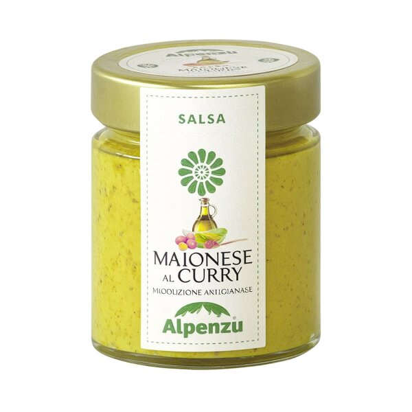 Salsa Maionese al Curry, Cremige Mayonnaise-Curry Sauce, 125g, Alpenzu