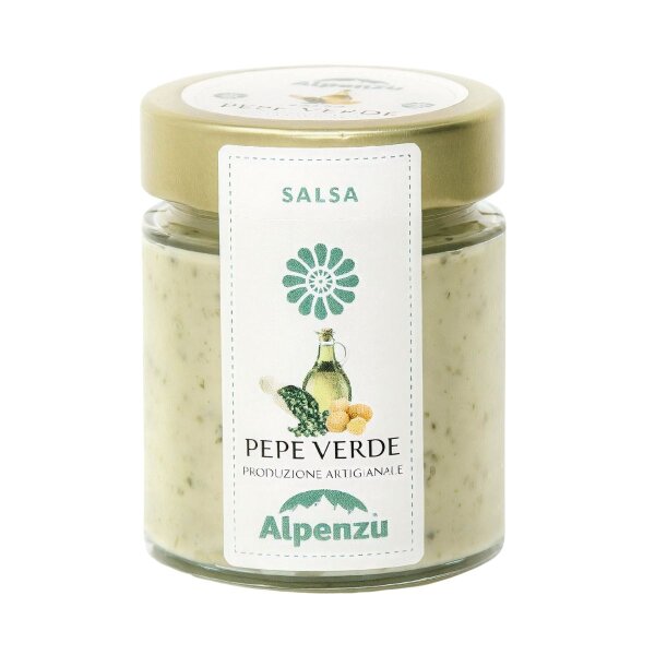 Salsa Pepe Verde, Cremige Sauce mit Grünem Pfeffer, 125 g, Alpenzu
