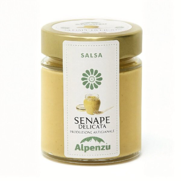 Salsa Senape Delicata, Milde Senf-Sauce, 150g, Alpenzu