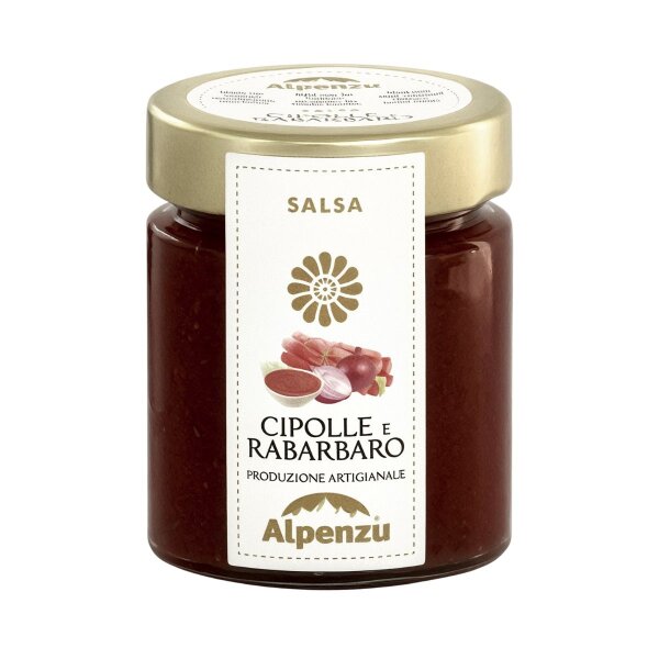Salsa di Cipolle e Rabarbaro, Zwiebel-Rhabarber Sauce, 160g, Alpenzu