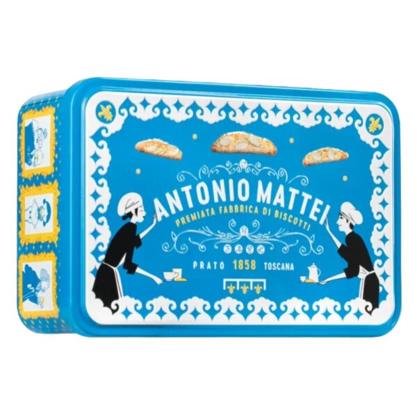 Cantuccini La Mattonella, Schmuckdose, Toskanische Mandelkekse, 300 g, Antonio Mattei Biscottificio