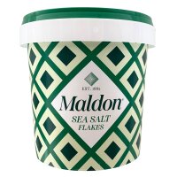 Maldon Sea Salt Flakes im Eimer, 570g, Meersalzflocken,...