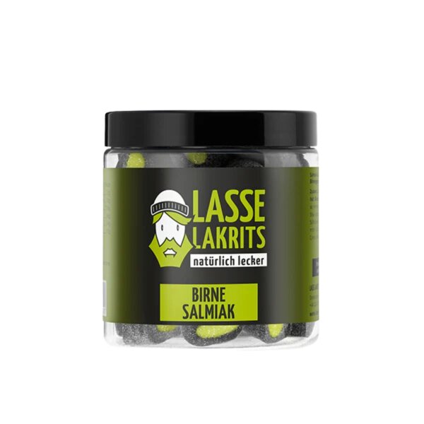 Lakritz Birne Salmiak, Dose, 165g, LASSE LAKRITS