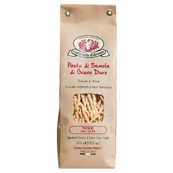Trofie, Ligurische Nudeln, gedreht, 250 g, Rustichella dAbruzzo