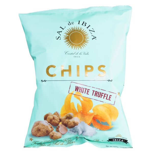 Kartoffelchips mit weißen Trüffeln, 125 g, Sal de Ibiza