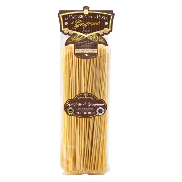 Spaghetti IGP, Trafilatura al Bronzo, 500g, La Fabbrica Della Pasta Di Gragnano