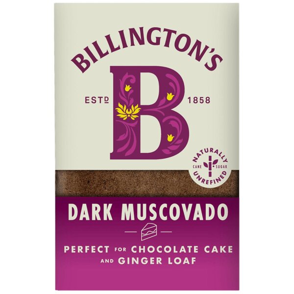 Dark Muscovado Rohrzucker, 500 g, Billingtons
