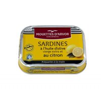 Les Mouettes dArvor Sardinen mit Zitrone, 115g,...
