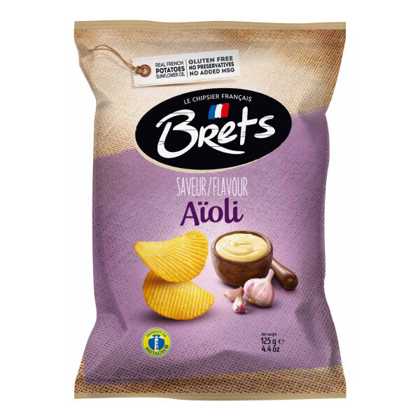 Chips mit Aioli-Geschmack, 125g, Brets