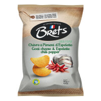 Chips mit Ziegenkäse-Piment Geschmack, 125g, Brets