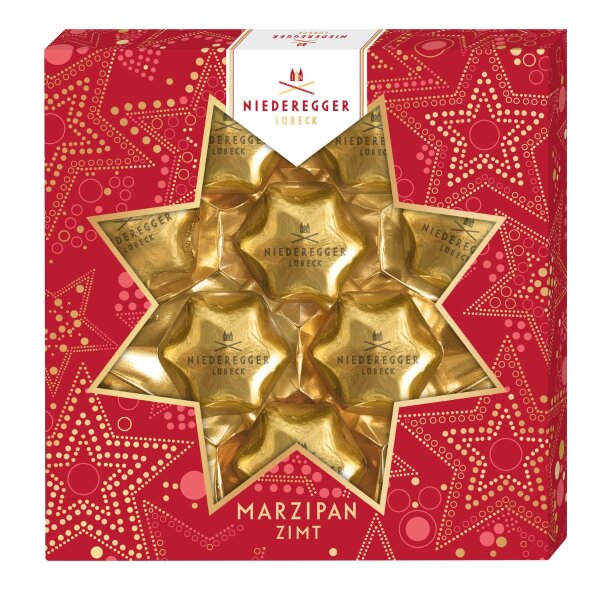 Weihnachts-Sterne, Marzipan Zimt, 125 g, Niederegger