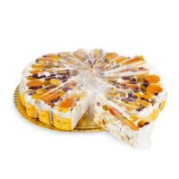 Torrone-Tortenstück mit Mandeln und kandierten...