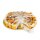 Torrone-Tortenstück mit Mandeln und kandierten Früchten, soft, Torta di Torrone con Frutta, 110g, weißer Nougat, Dolcital